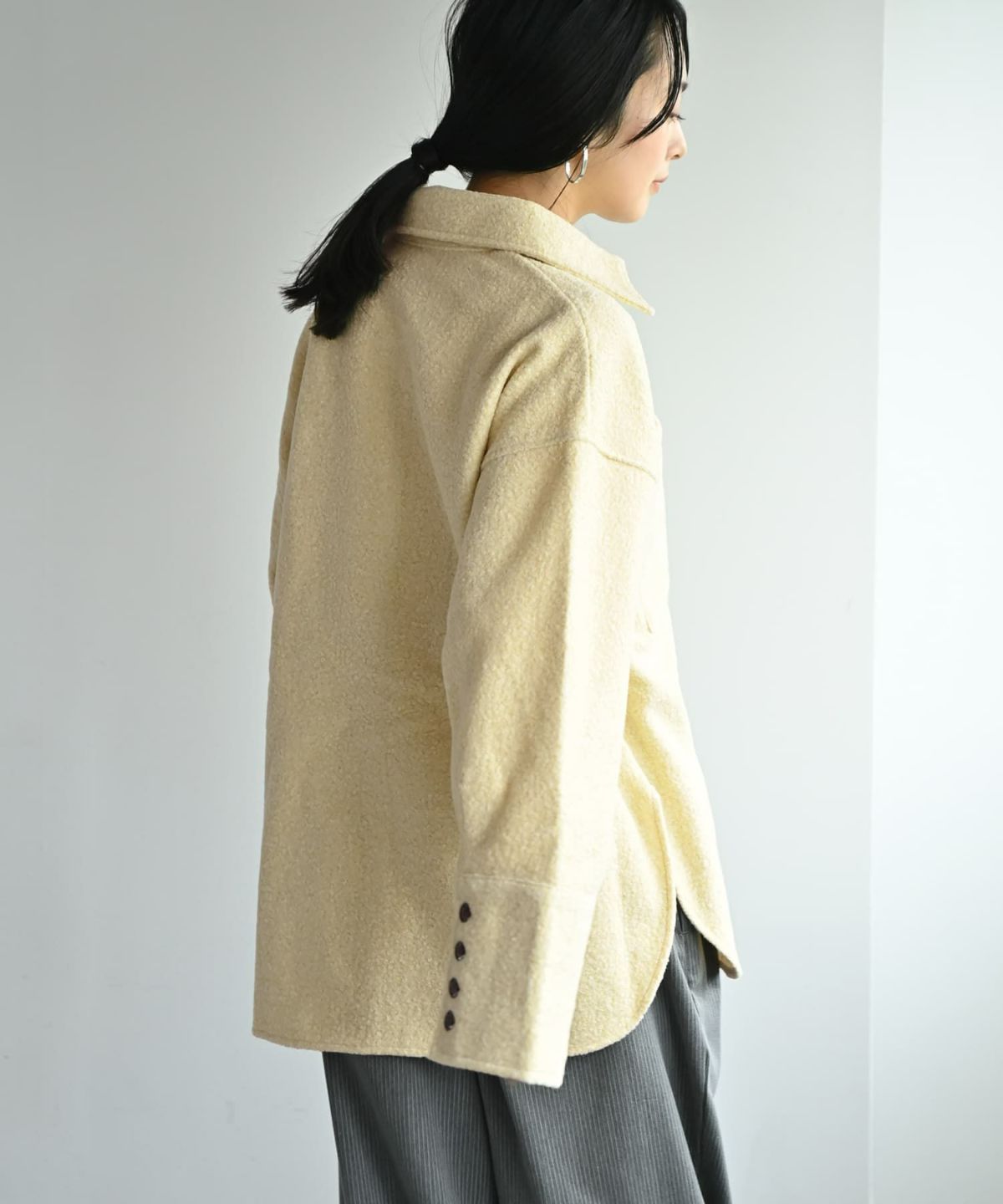 着用イメージ 167cm イエロー