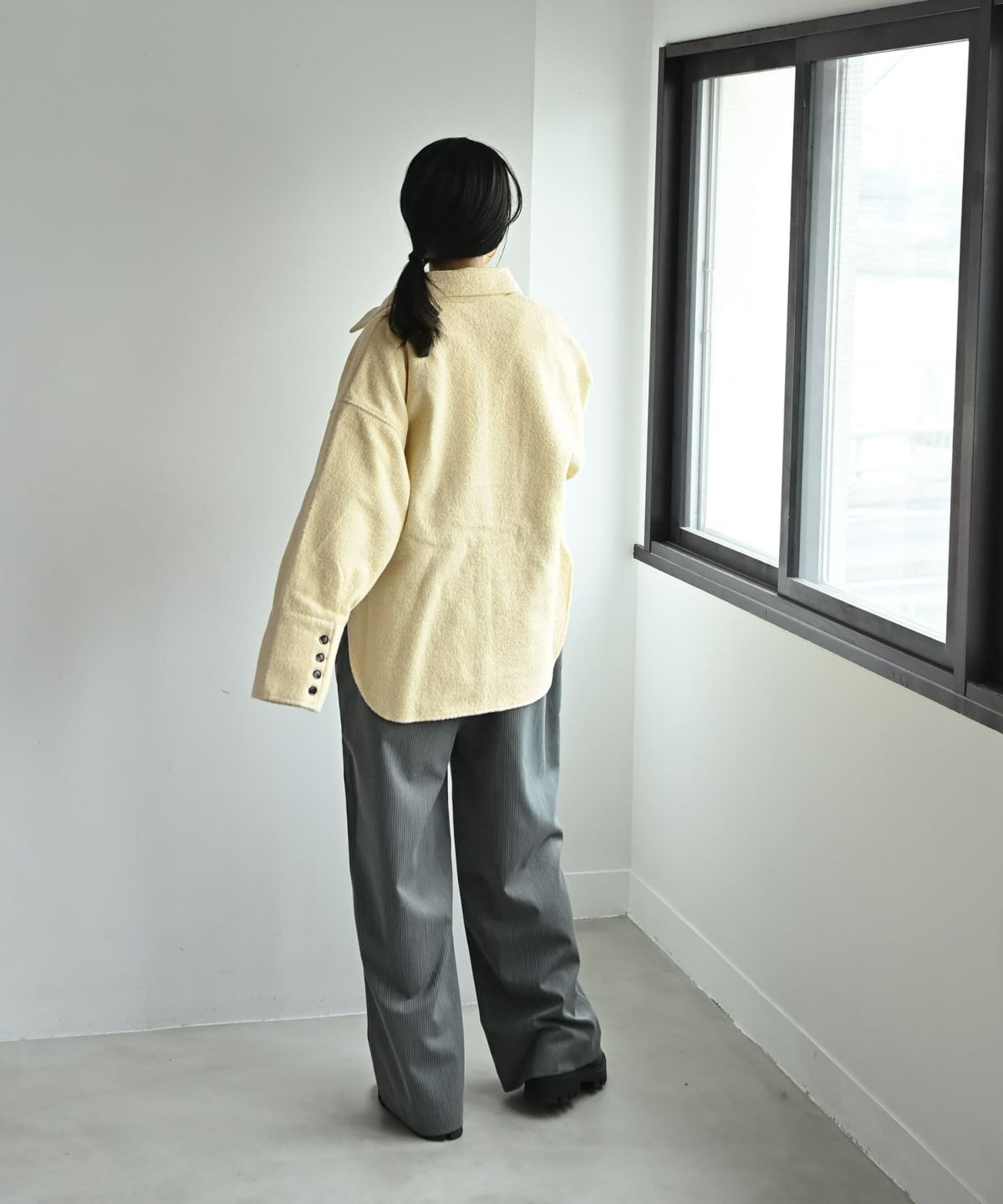 着用イメージ 167cm イエロー