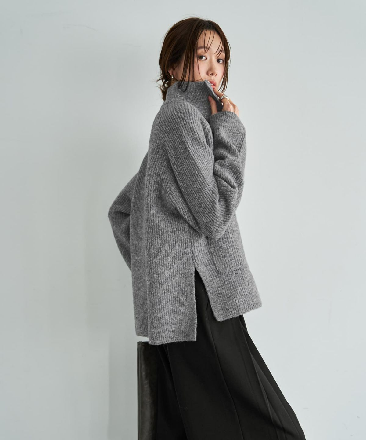 着用イメージ 165cm グレー