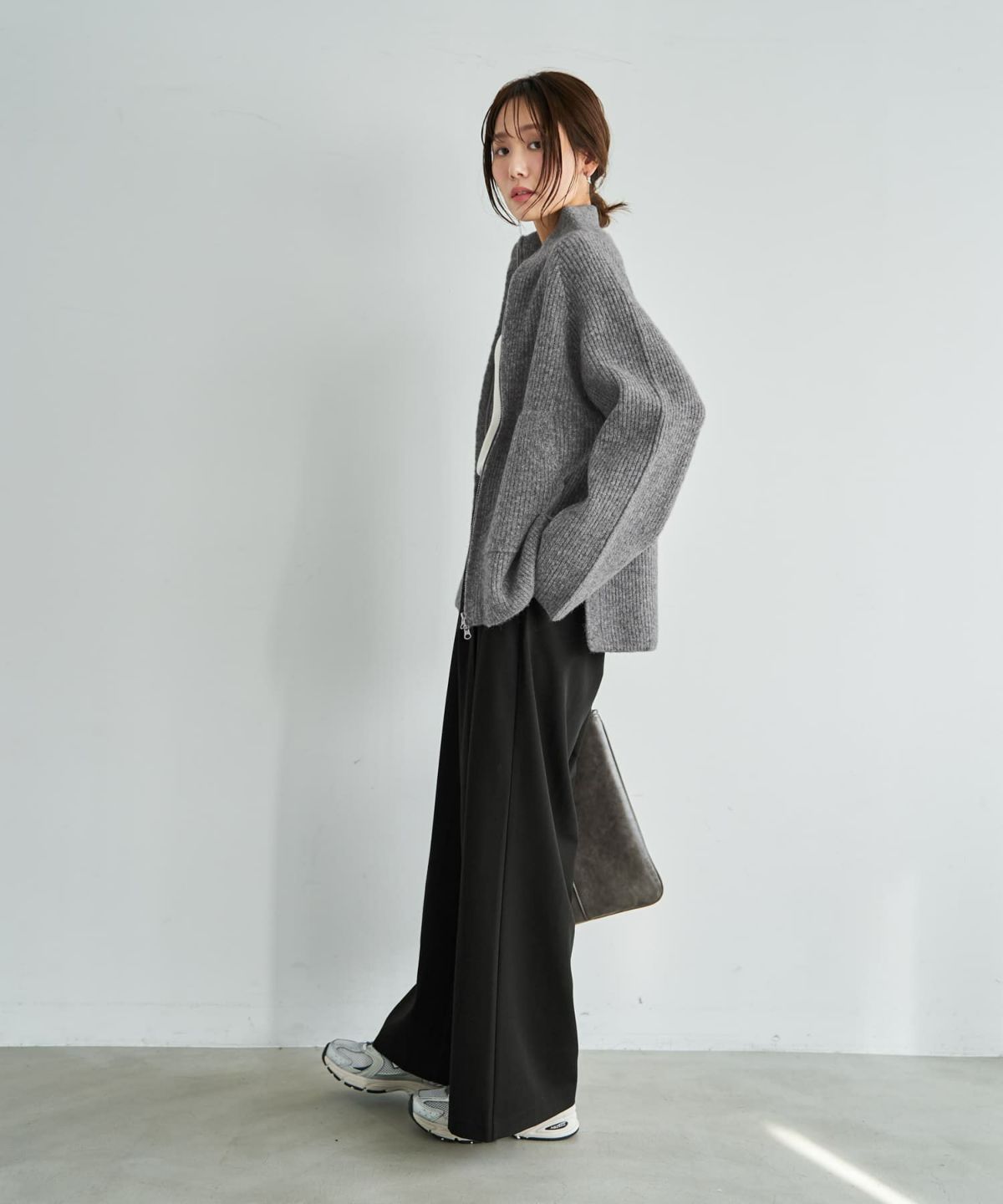 着用イメージ 165cm グレー