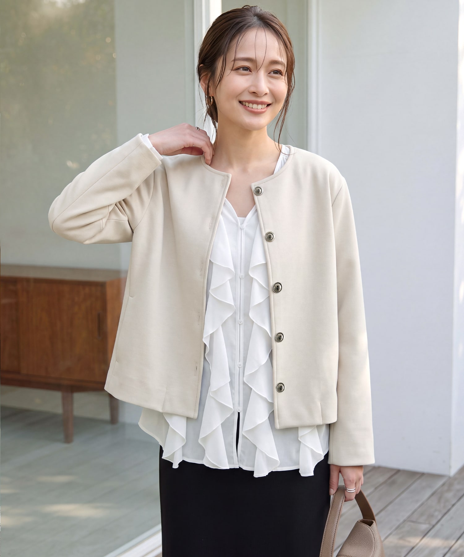 着用イメージ 165cm チャコール