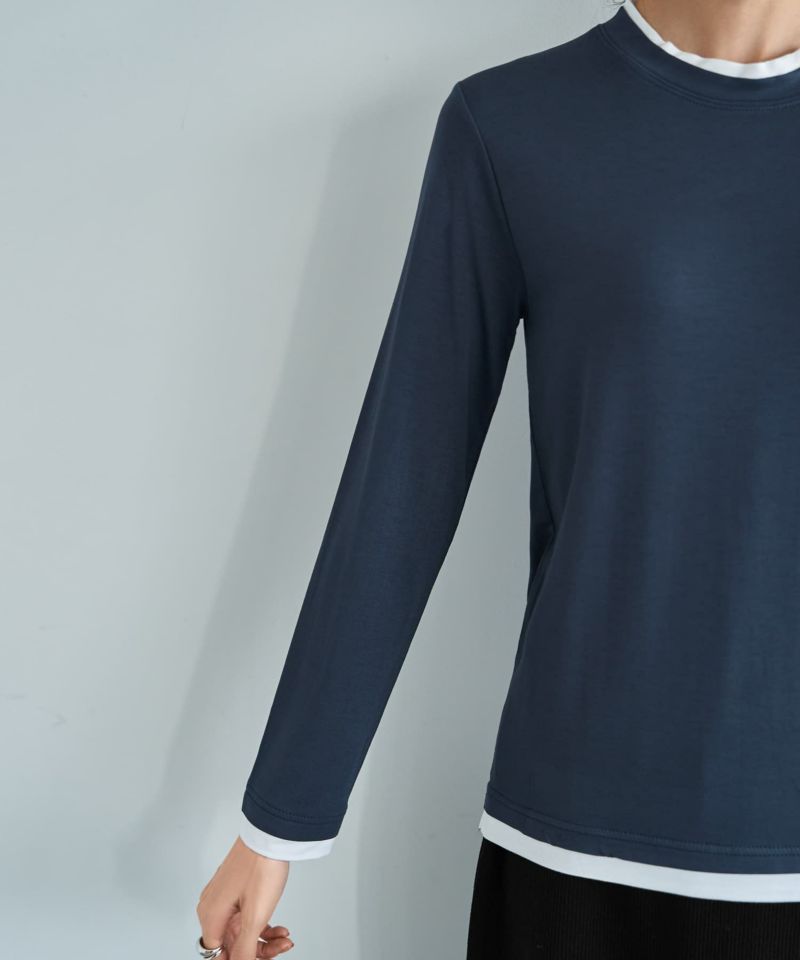 OUTLET】レイヤードカットソートップス | おしゃれな大人レディース