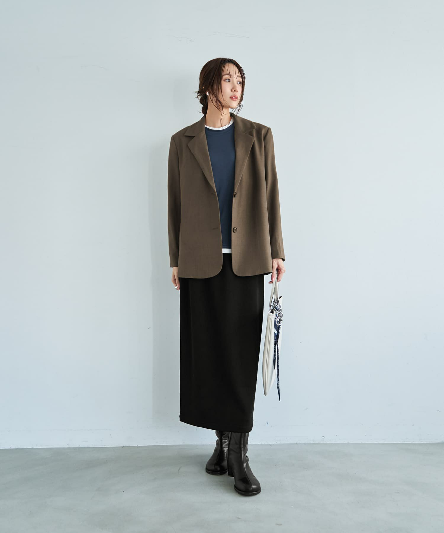 着用イメージ 165cm ネイビー