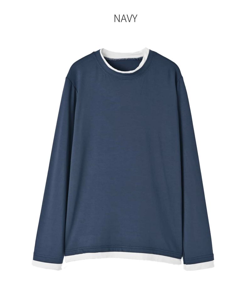 CLASS レイヤードカットソー　新品 OUTLET】レイヤードカットソートップス | おしゃれな大人レディース