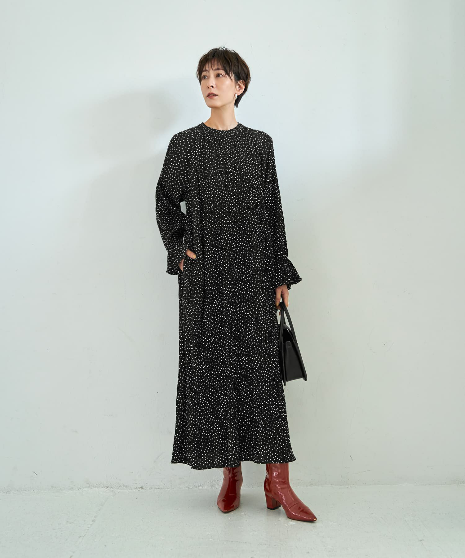 着用イメージ 167cm ブラック 02サイズ
