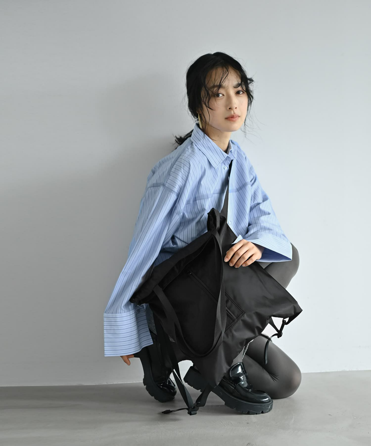 着用イメージ 167cm ブラック