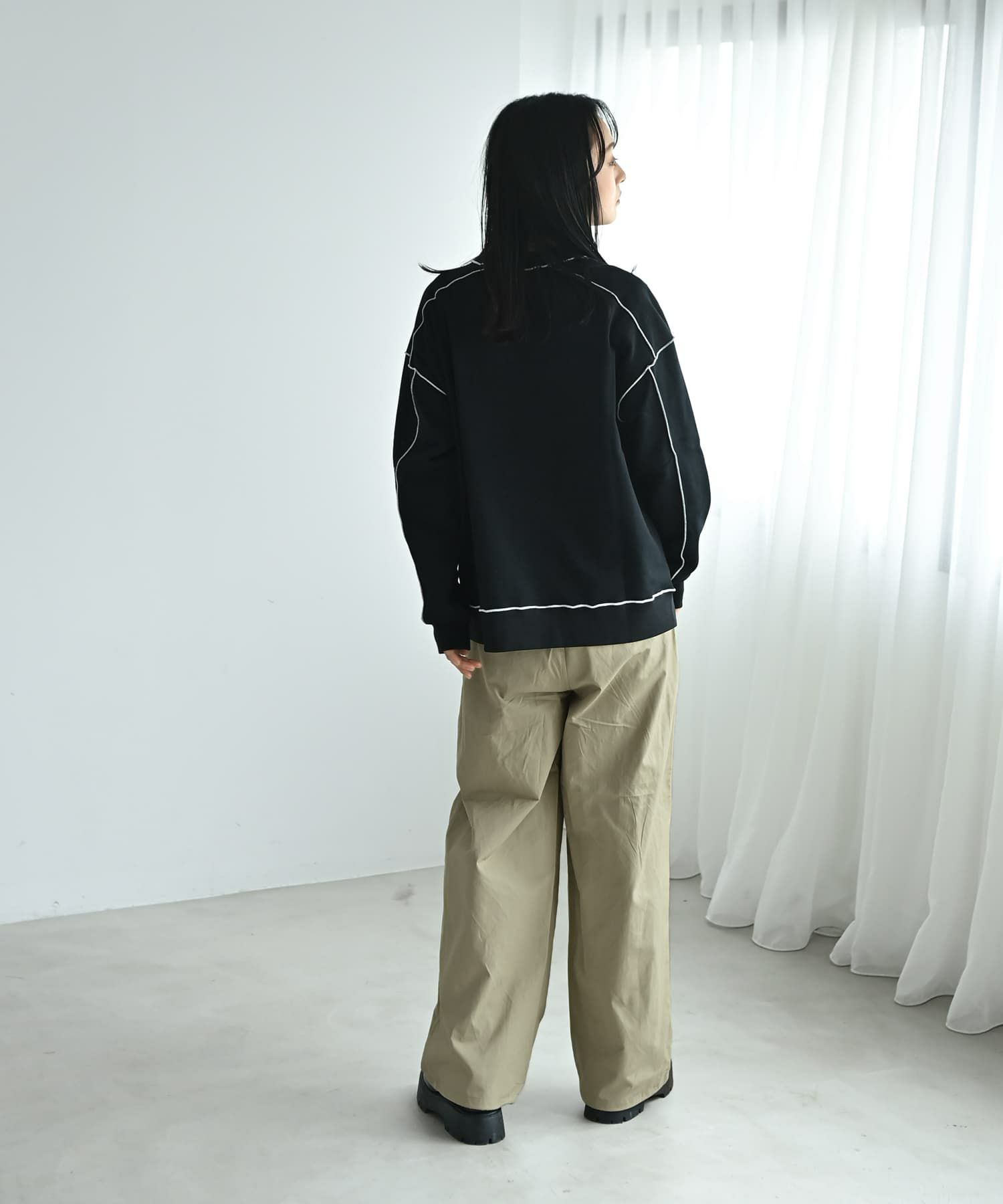 着用イメージ 167cm ブラック