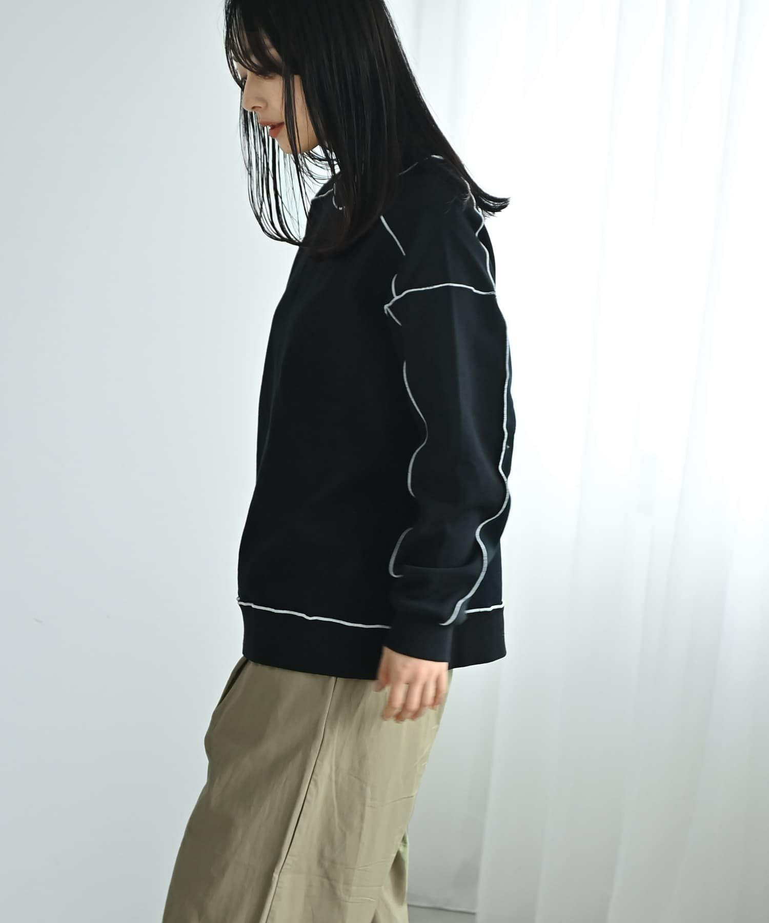 着用イメージ 167cm ブラック