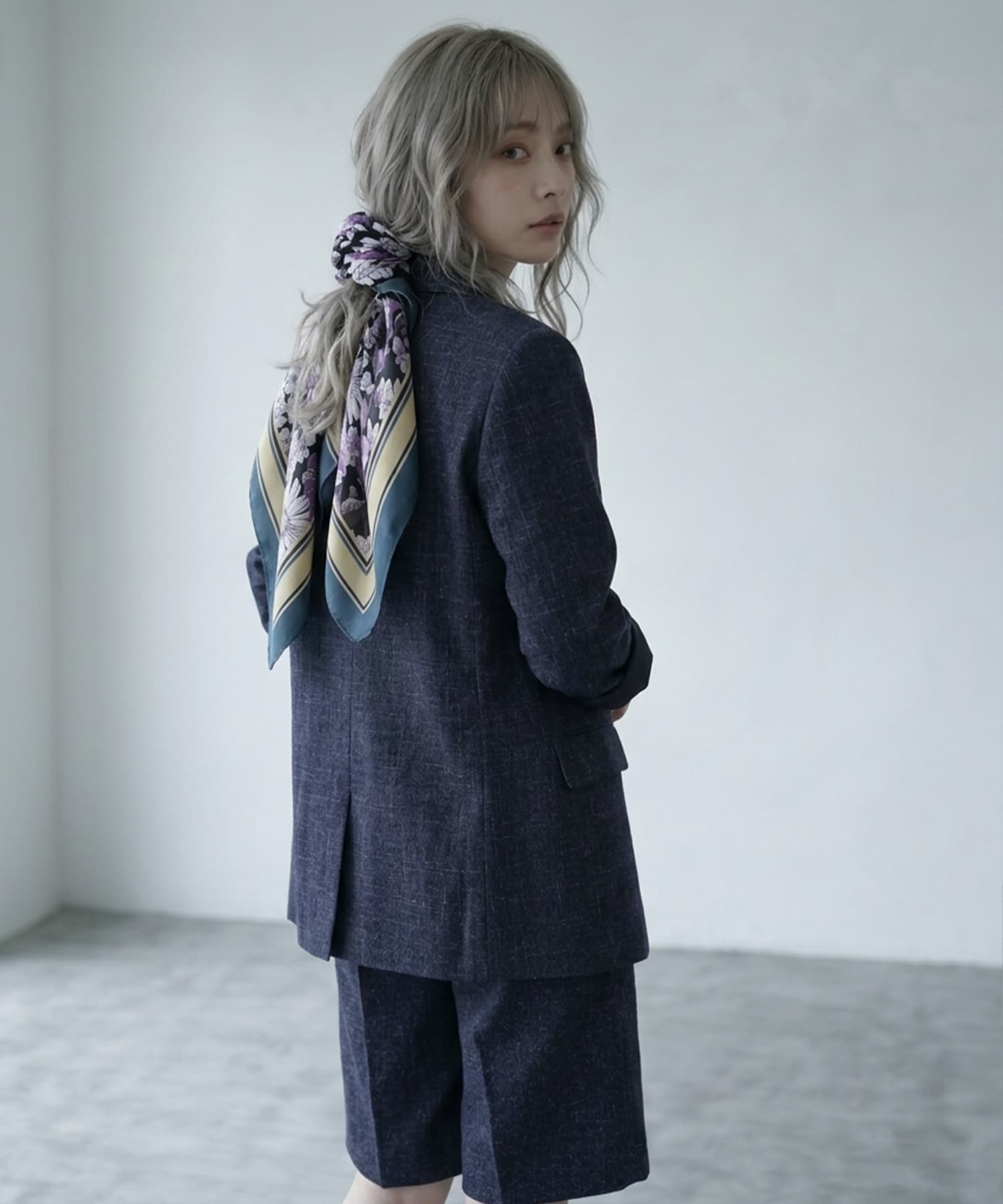 着用イメージ 167cm ブルー