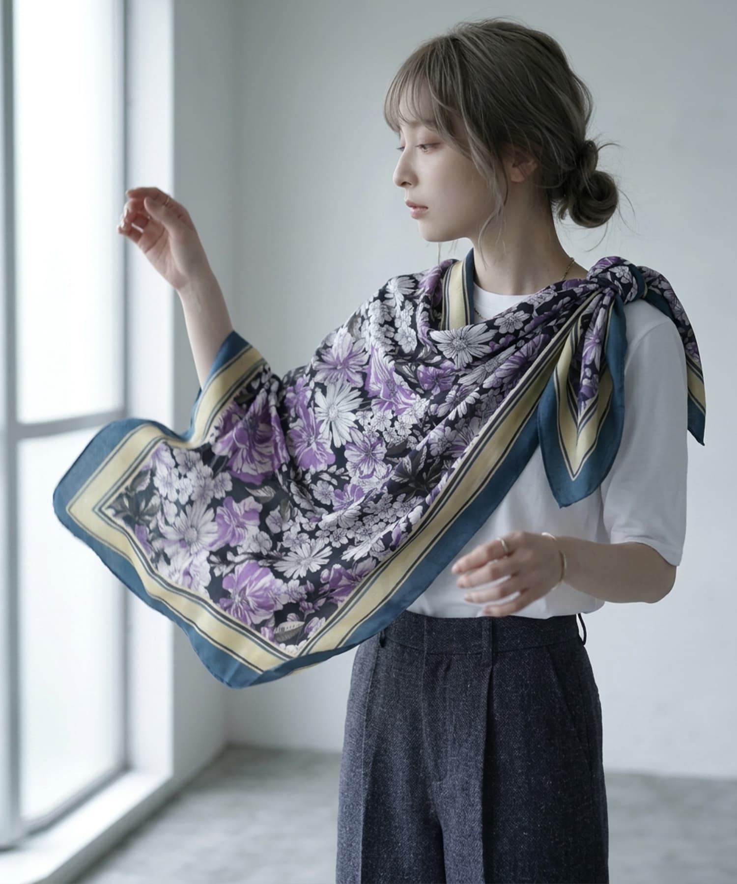 着用イメージ 167cm ブルー