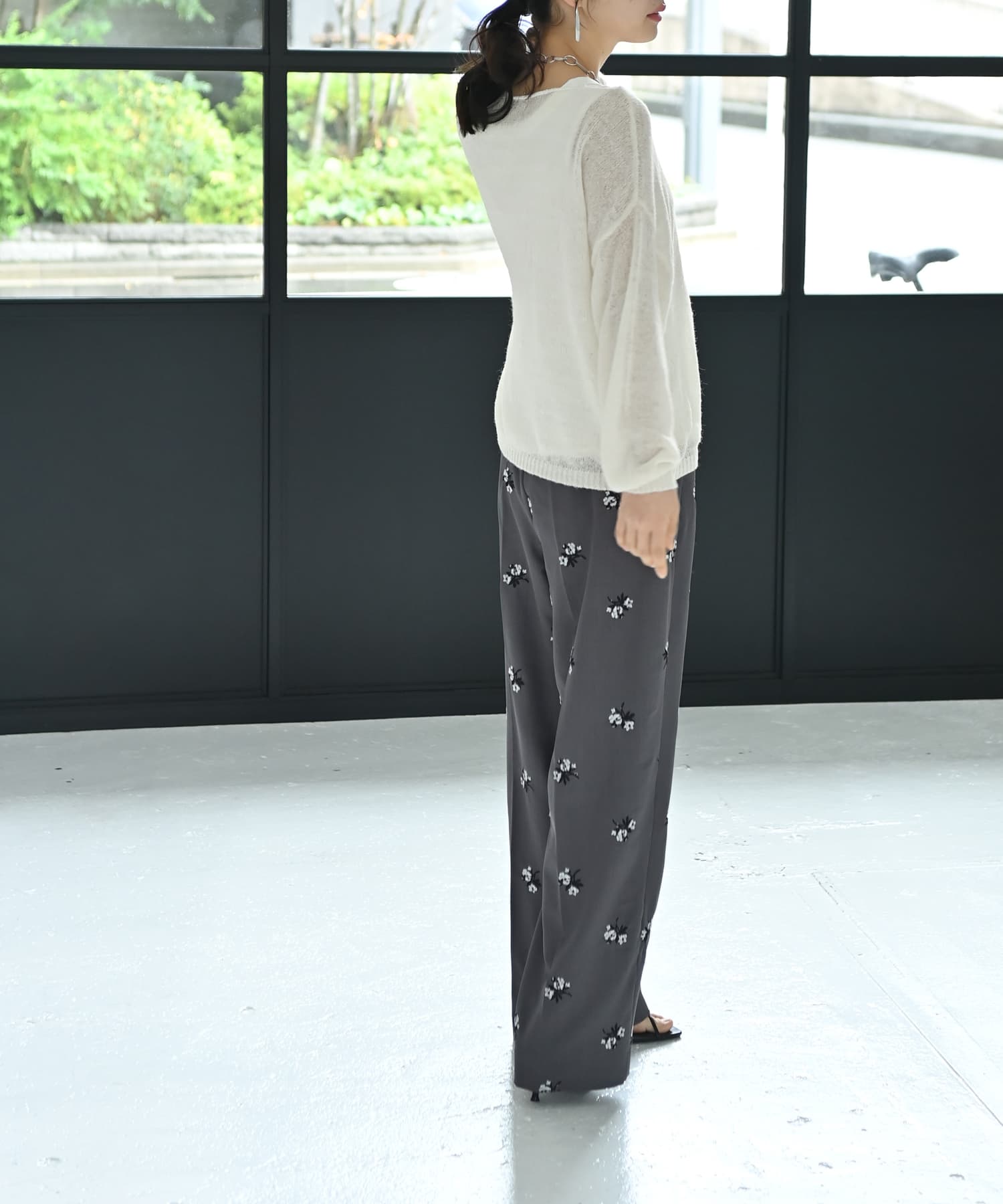 着用イメージ 167cm グレー