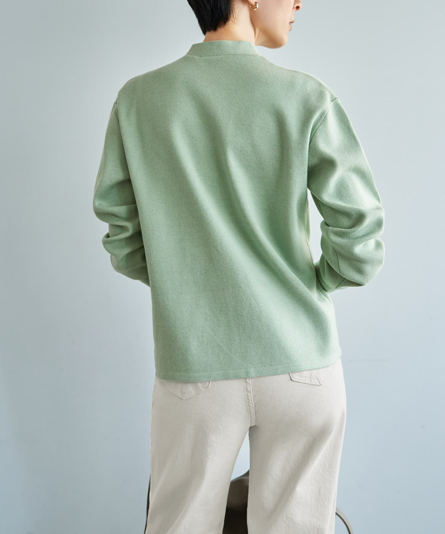 着用イメージ 167cm ミント