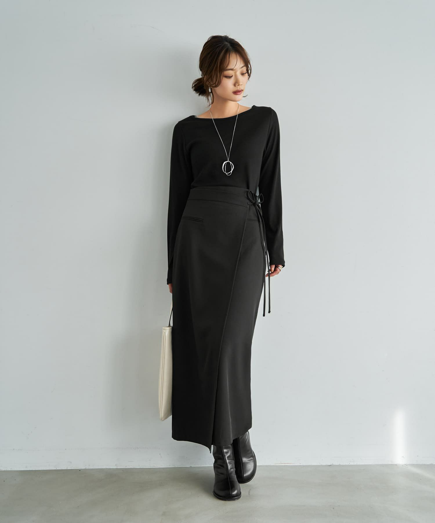 着用イメージ 167cm ブラック