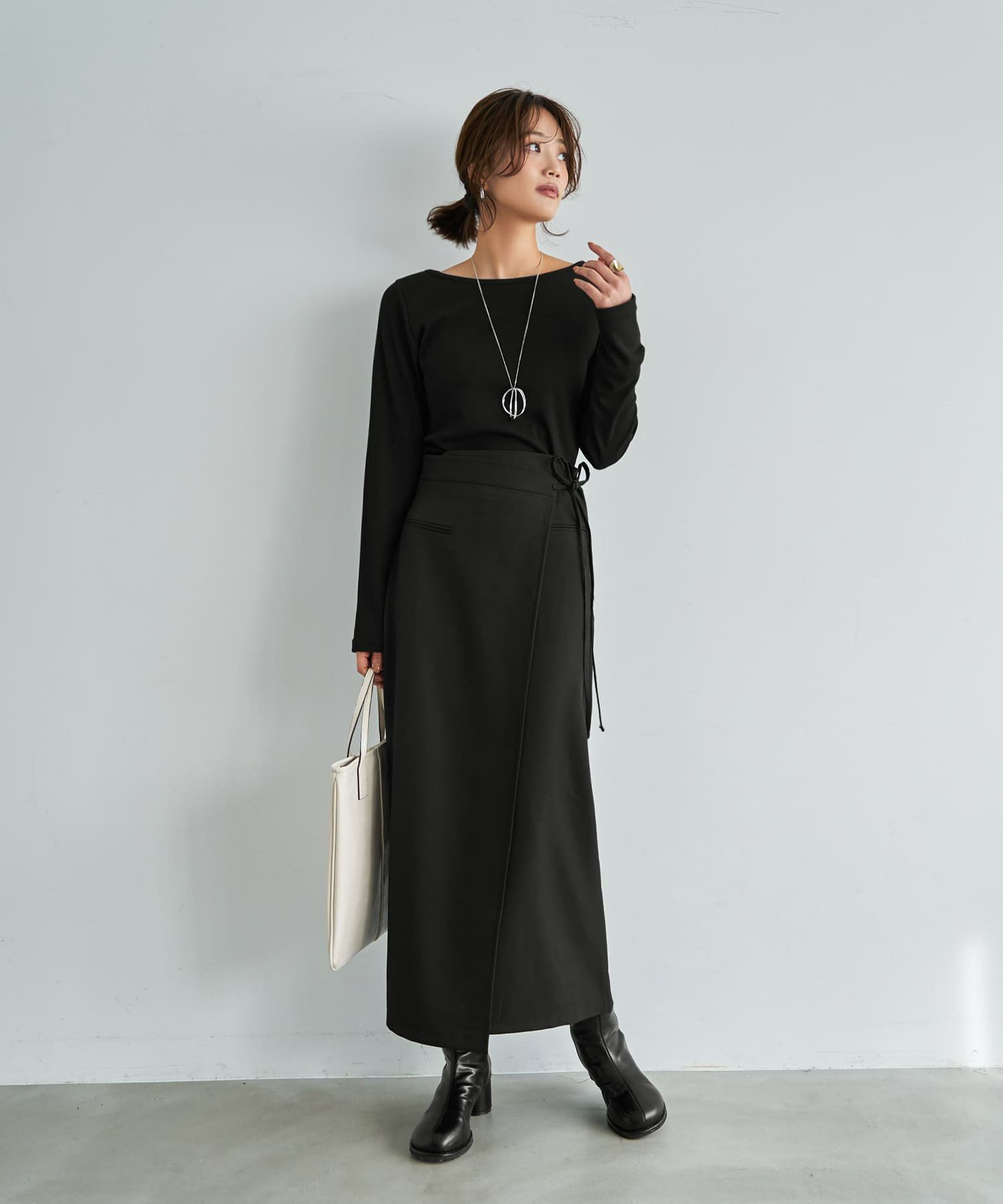着用イメージ 167cm ブラック