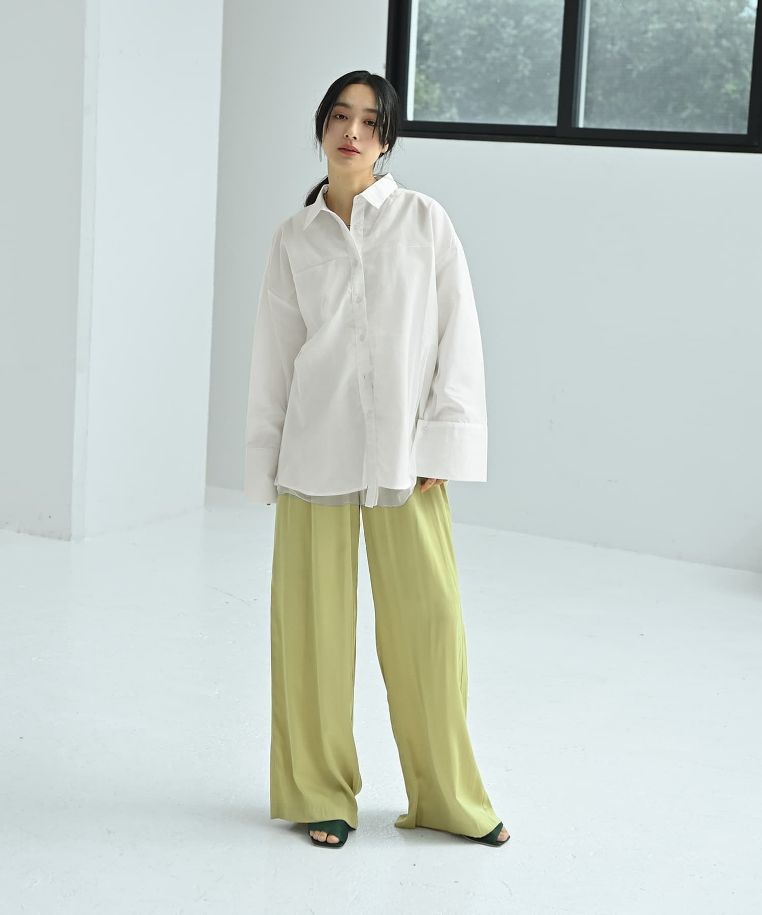 着用イメージ 167cm オフホワイト