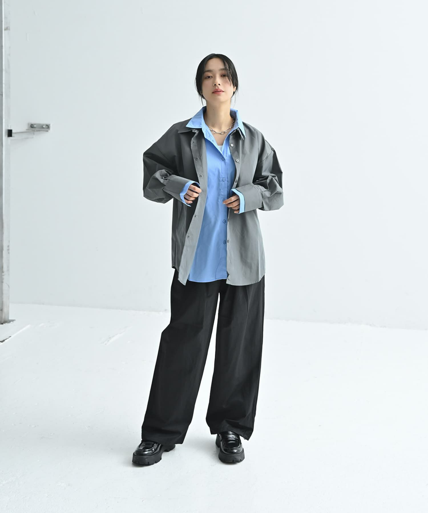 着用イメージ 167cm ブラック