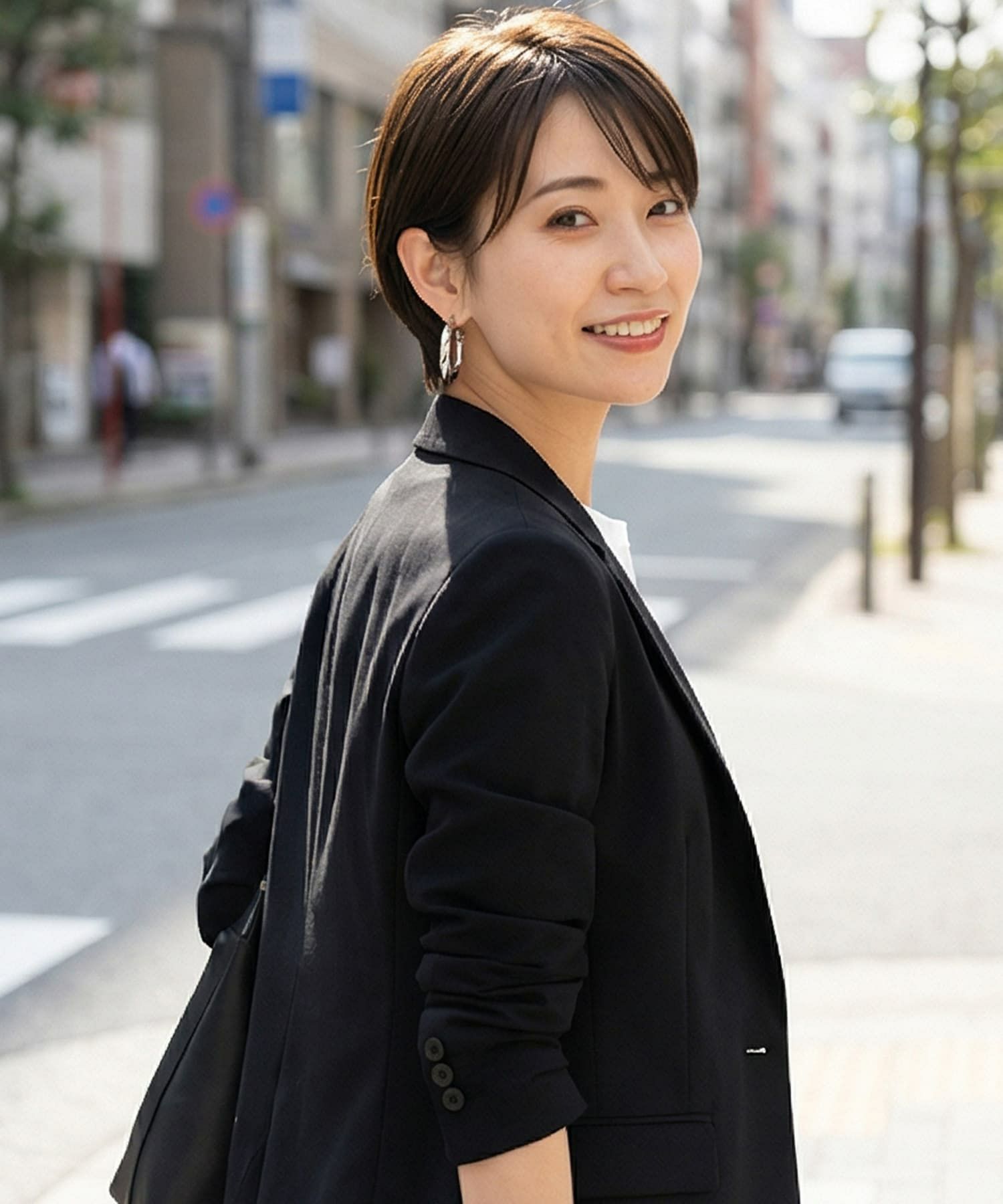 DELI by】ツイストゴールドフープピアス | おしゃれな大人レディース