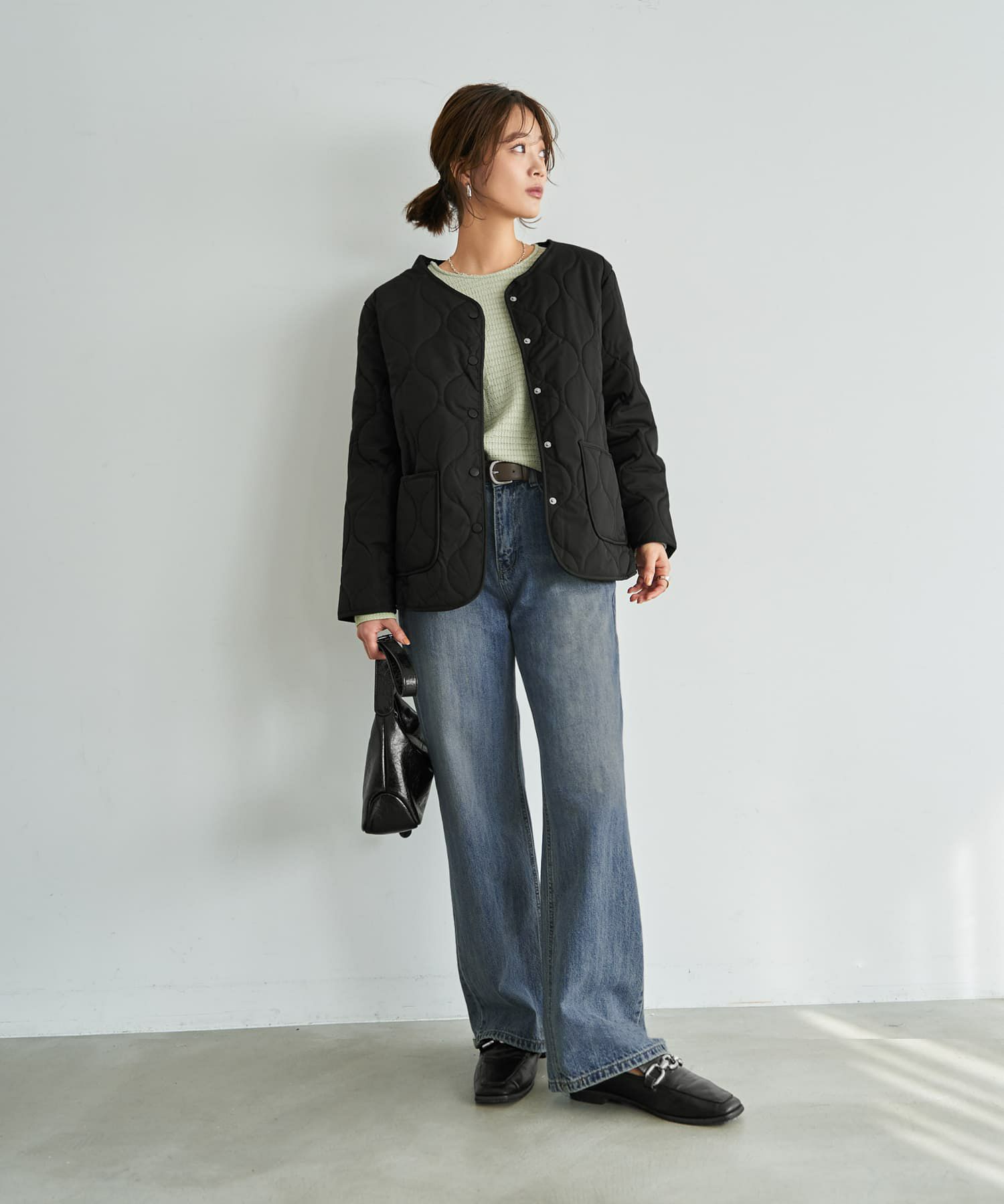 着用イメージ 167cm ブラック