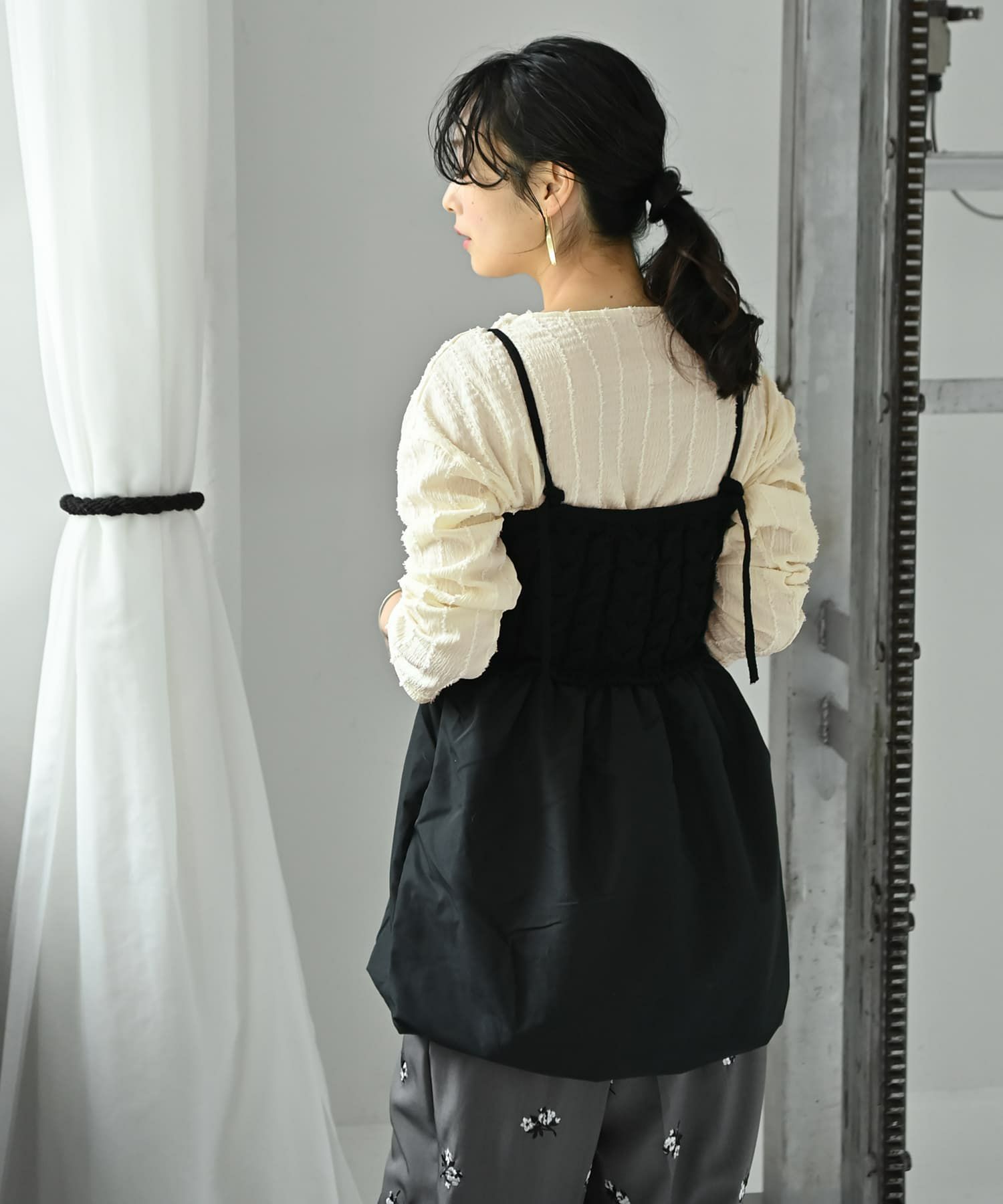 着用イメージ 167cm ブラック
