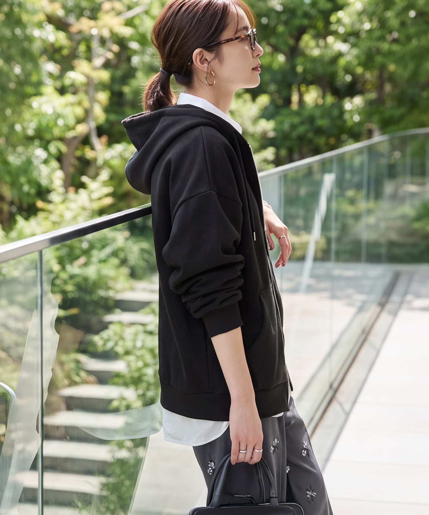 着用イメージ 167cm ブラック