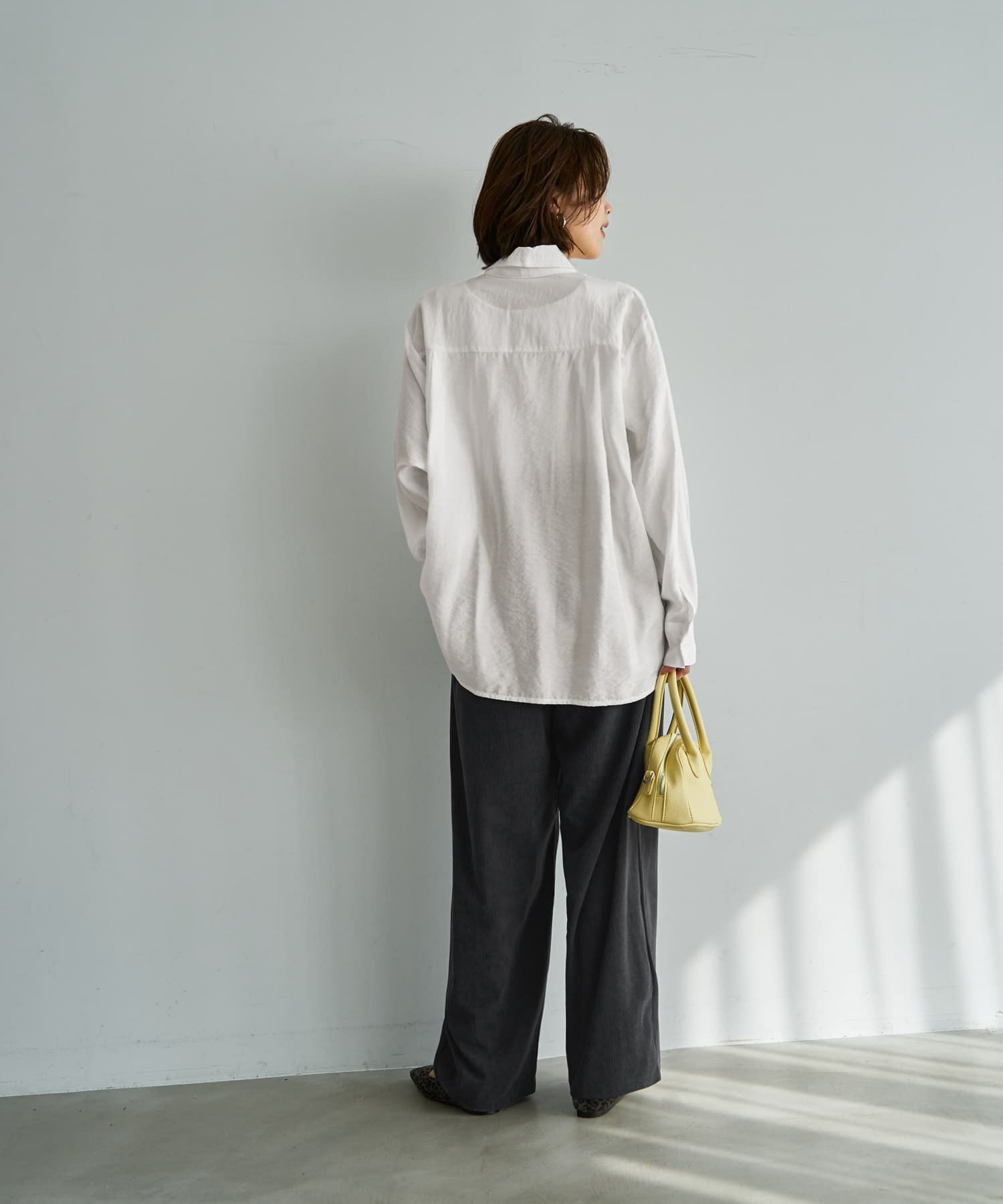 着用イメージ 167cm ホワイト