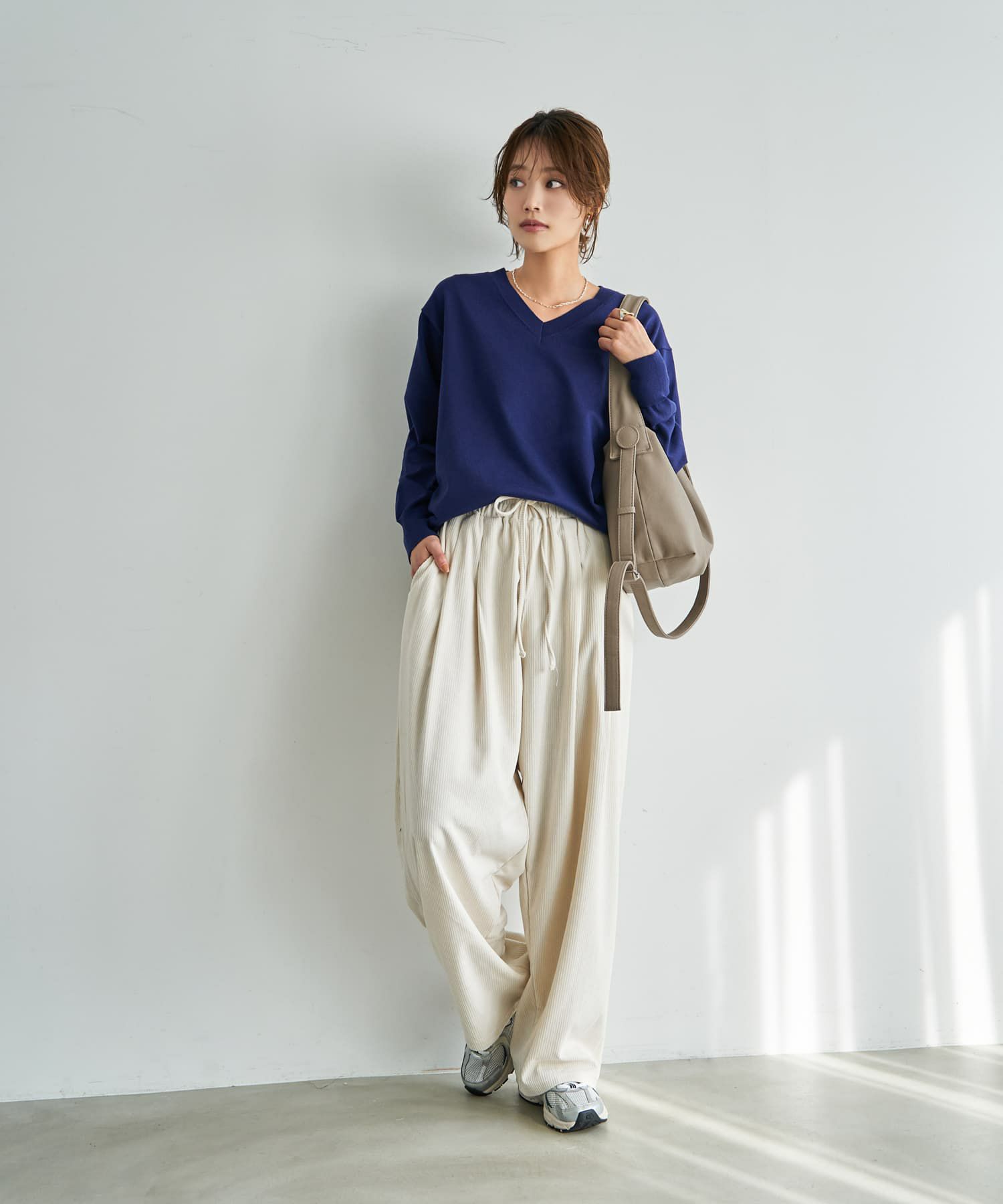 着用イメージ 167cm エクリュ