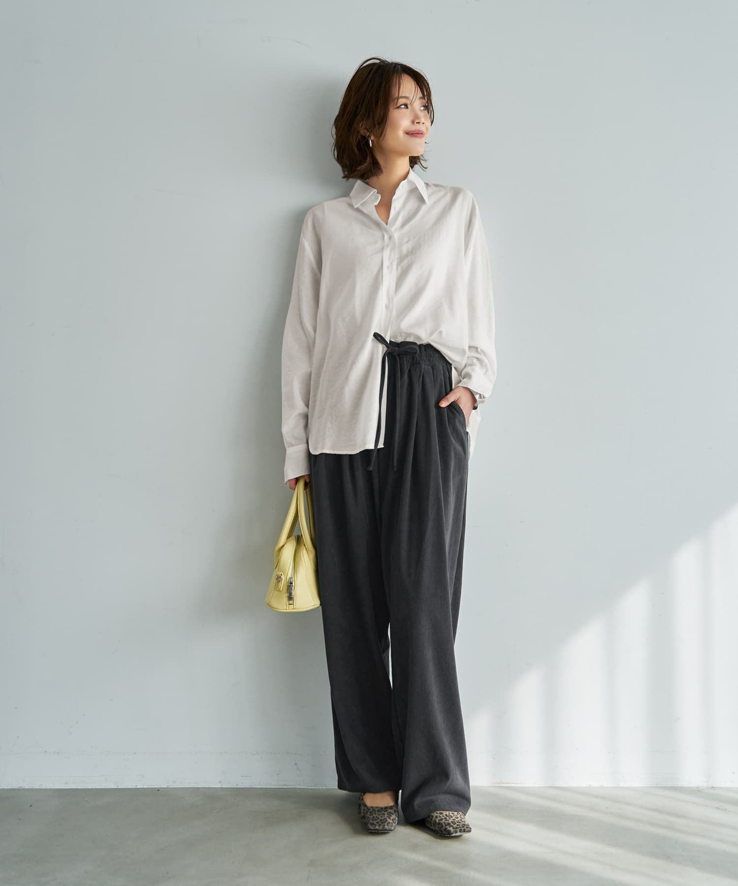 着用イメージ 167cm チャコール