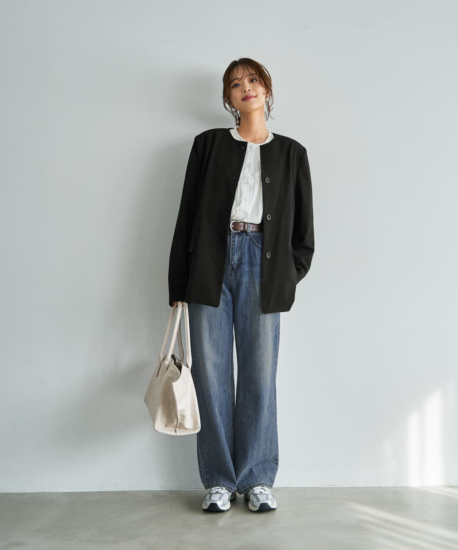 着用イメージ 167cm ブラック