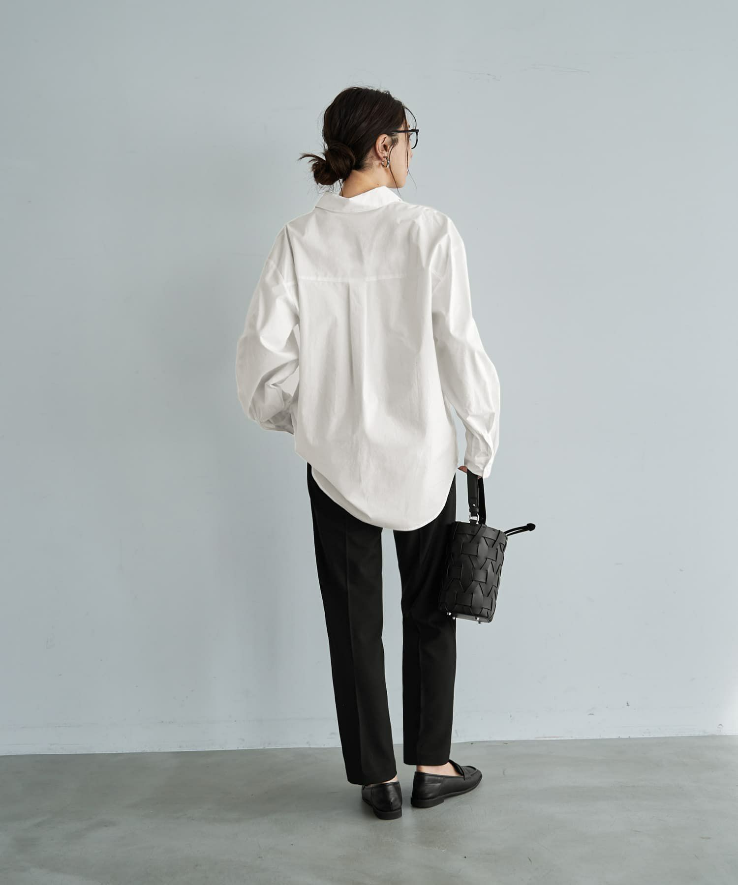 着用イメージ 166cm ホワイト